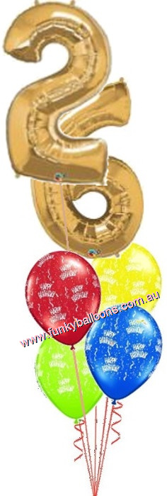 (image for) Big Double Number Birthday (Choose Age & Colour)